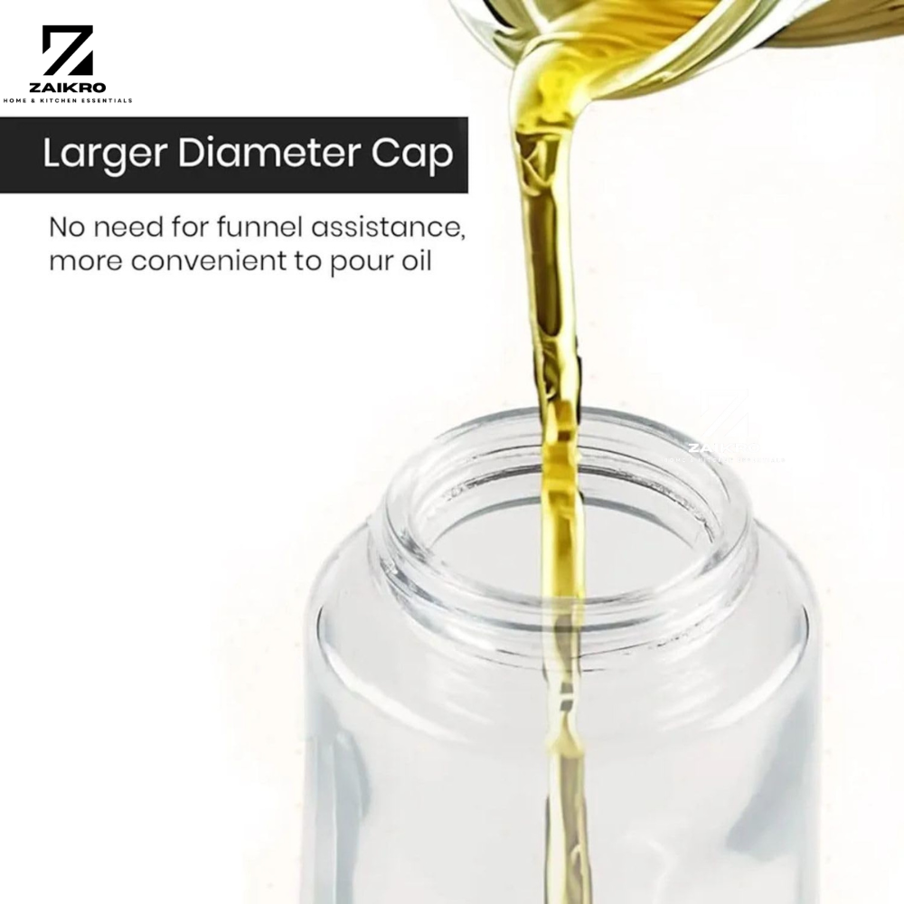 ZAIKRO Oil Sprayer Bottle for Cooking | 220ml Glass Oil Spray Bottle for Kitchen | Leak-Proof Refillable Dispenser for Air Fryer, Salad, Roasting & Frying - Image 7