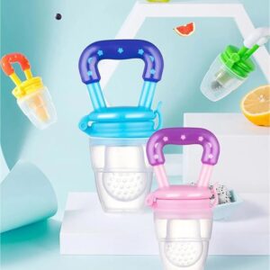 Soft Silicone Baby Feeder, Food & Fruit Feeder for 3 to 12 Months, 2 Piece BPA Free Anti Choking Fruit Pacifier, Teether for Infant ( Pack of 2)
