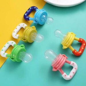 Soft Silicone Baby Feeder, Food & Fruit Feeder for 3 to 12 Months, 2 Piece BPA Free Anti Choking Fruit Pacifier, Teether for Infant ( Pack of 2)