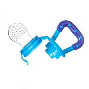 Soft Silicone Baby Feeder, Food & Fruit Feeder for 3 to 12 Months, 2 Piece BPA Free Anti Choking Fruit Pacifier, Teether for Infant ( Pack of 2)