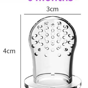 Soft Silicone Baby Feeder, Food & Fruit Feeder for 3 to 12 Months, 2 Piece BPA Free Anti Choking Fruit Pacifier, Teether for Infant ( Pack of 2)