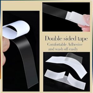 Fashion Body Tape For Women, Pack of 144 strips Medical Quality Strong Double Sided With All Day Strength Adhesive For Women, Suitable For All Skin Types, Hidden Tape