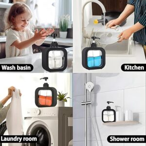 Transparent Plastic Hand Wash Dispenser with Pump for Shampoo, Dish, Liquid Soap Refillable Soap Bottle for Kitchen, Bathroom, Household use (300ml)