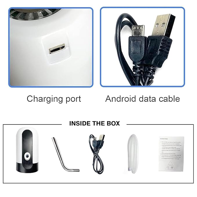 Automatic Wireless Water Can Dispenser Pump for 20 Liter Bottle | USB Rechargeable | Low Noise | High Efficiency | Portable Electric Water Pump for Home, Office, Outdoor Use - Image 2