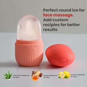 Ice Roller for Face – Reusable Skin Cooling Massager for Glowing Skin, Puffy Eyes & Relaxation (Multicolor, Pack of 1)”