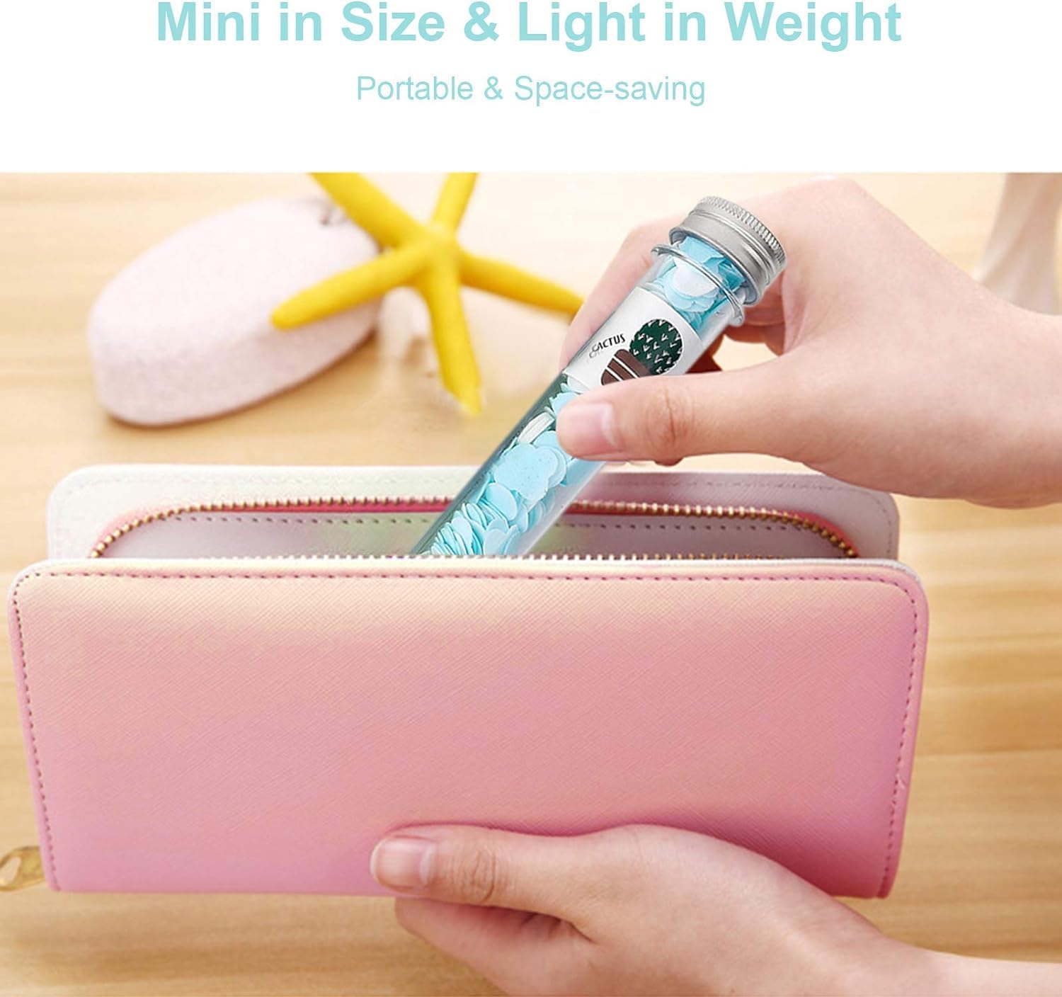 Mini Soap Paper Sheets (Pack of 4) , Portable Dissolvable Soap with Flower Petal Design in Tube | Travel-Friendly Pocket Soap for Handwashing & Hygiene - Image 7