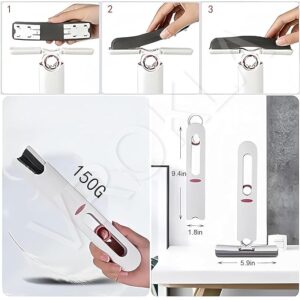 Mini Sponge Mop for Kitchen & Home Cleaning | Portable Self-Squeeze Magic Wiper | Strong Absorbent Mop for Wet & Dry Use on Bathroom, Glass, Walls, Car & Table