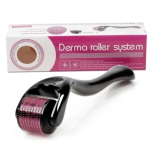 Derma Roller For Hair And Beard Regrowth, 540 Micro 0.5mm Titanium Alloy Needles Reduces Hair Fall & Stimulates Hair Follicles, For Men & Women