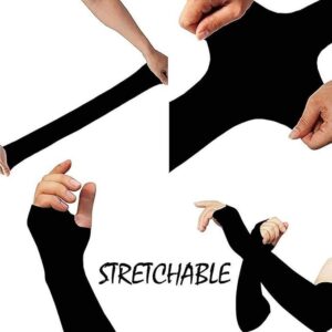 UV Protection Cooling Arm Sleeves for Men & Women | Sun Protection Full Arm Cover with Thumb Hole | Ideal for Sports, Driving, Cycling, Running – Unisex Hand Gloves