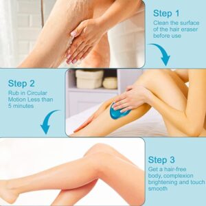 Crystal Hair Remover for Women and Men, Reusable Eraser Device Magic Hair Removal, Nano Glass Technology, easy to use (multicolor)