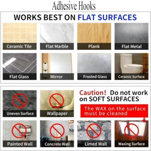 Heavy Duty Self Adhesive Stainless Hooks (Pack of 20) , Transparent Waterproof And Oilproof Wall Hooks For Kitchen Bathroom, Door Home Improvement Utility Hanger