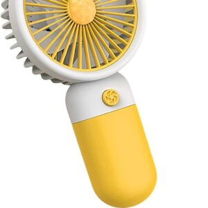 Mini Handheld Fan (Upto 6 Hours Running) Rechargeable 2000 Mah Battery Operated Portable Fan with cord, Desk Fan, Carry It Anywhere