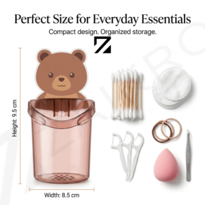 Wall Mount Toothbrush Holder – Teddy Bear Design (Pack of 2)