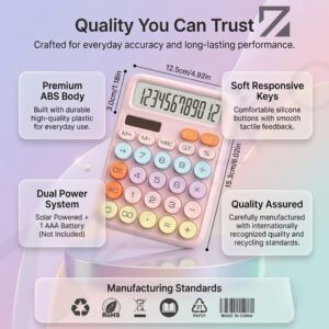 12-Digit Candy Calculator with Big Round Buttons