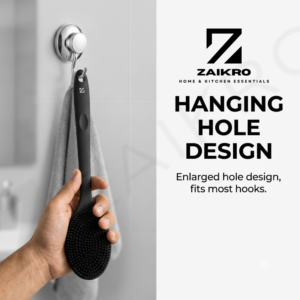 Silicone Body & Back Massage Brush – Long Handle Bath Brush