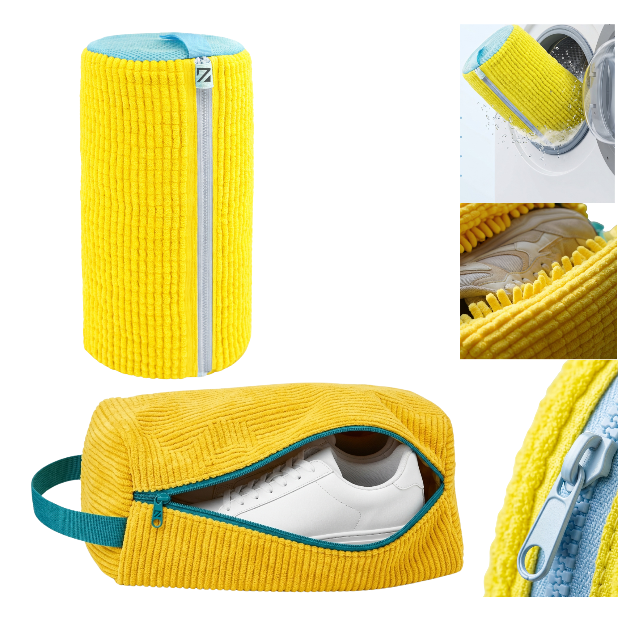 Shoe Wash Bag for Washing Machine – Reusable Mesh Laundry Bag